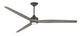 Fanimation Spitfire 84" Fan/LED Light, Matte Greige, Matte Greige/Weathered Wood Blades