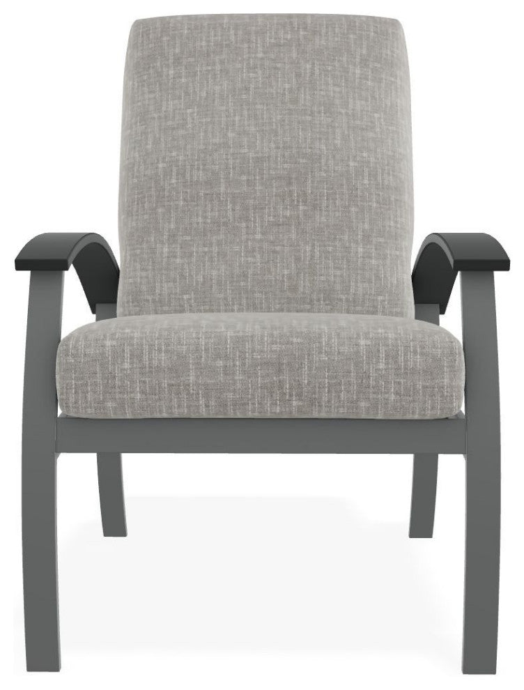 Belle Isle Cushion Deep Seating Outdoor Armchair, Hither Pewter/Graphite