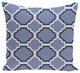 Road To Morocco Geometric Print Pillow, Cornflower, 20"x20"