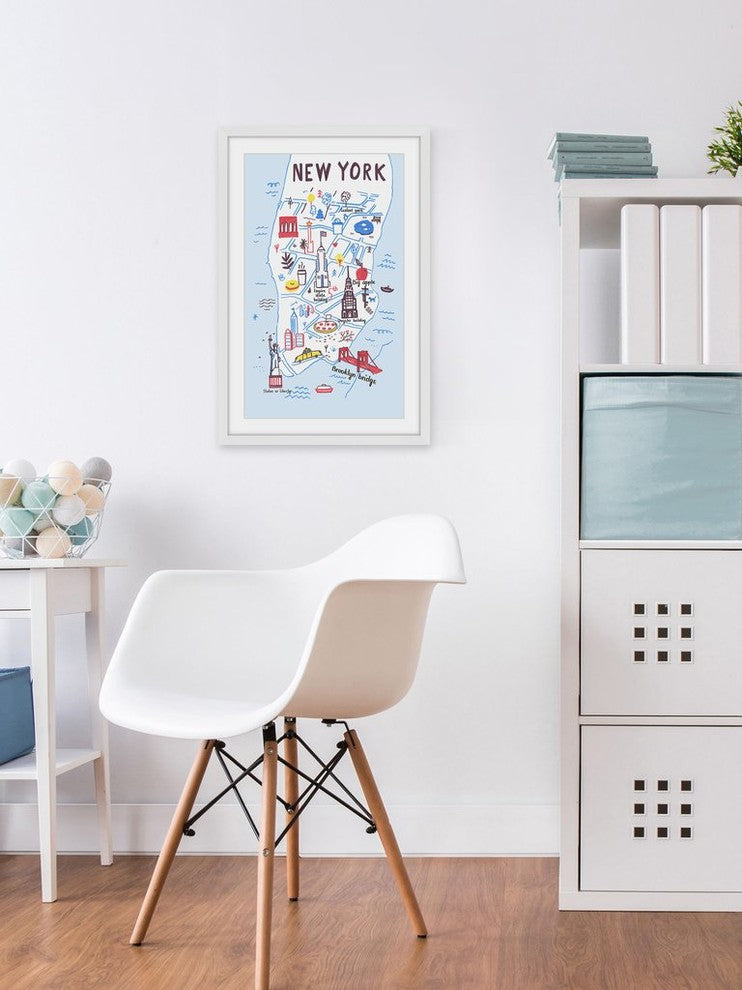 "That's New York" Framed Painting Print, 24"x36"