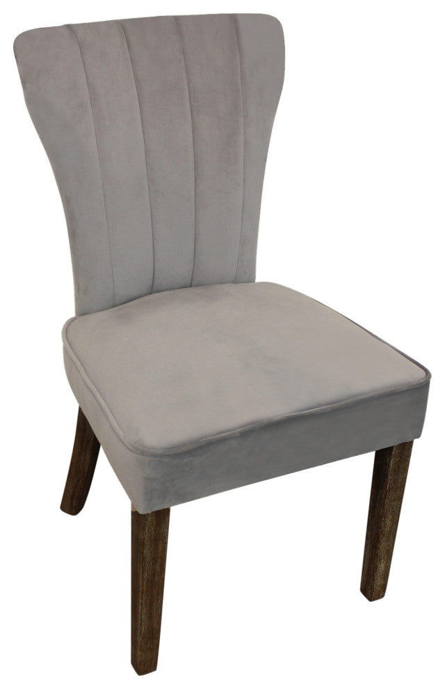 Jay 7-Piece Set With 60" Round Dining Table and 6 Upholstered Chairs, Mink