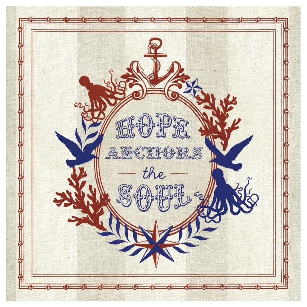 "Nautical Wisdom II" Digital Paper Print by Studio Mousseau, 26"x26"