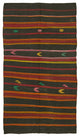 Rug N Carpet - Handmade Anatolian 6' 10'' x 12' 2'' Vintage Goat Hair Kilim Rug