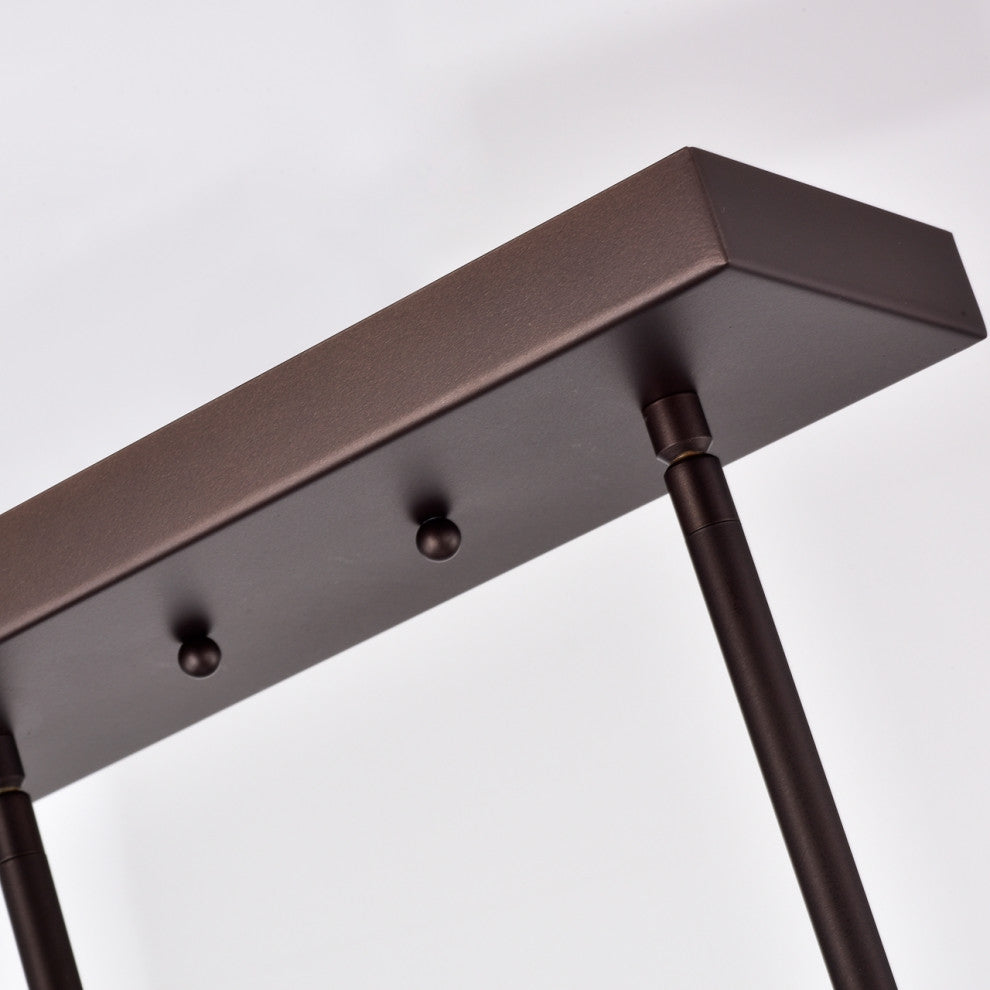 Ironclad Industrial 5Light Oil Rubbed Bronze Island Pendant Ceiling Fixture 35"W