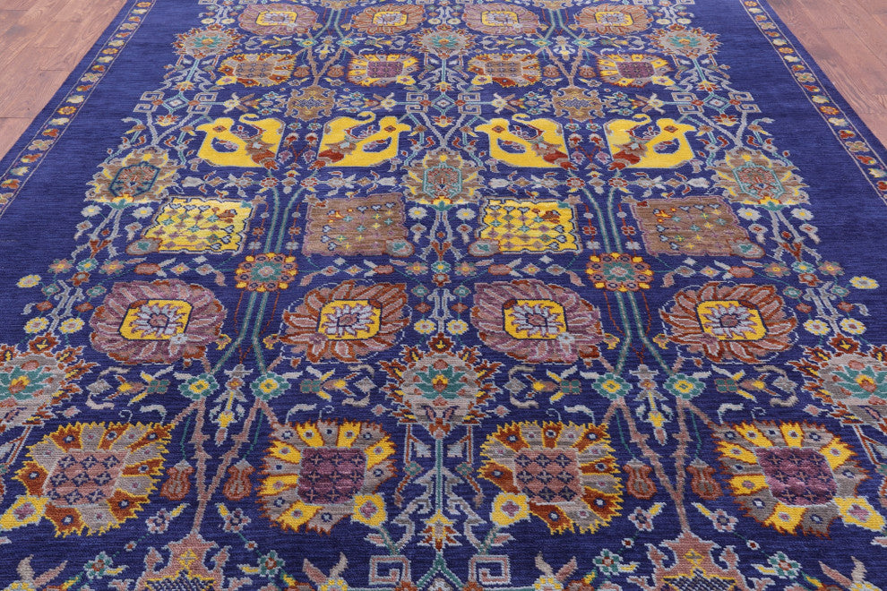 9' 3" X 12' 3" Persian Tabriz Handmade Wool Rug - Q15453