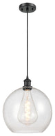 Innovations 516-1P-BK-G124-12 1-Light Mini Pendant, Matte Black