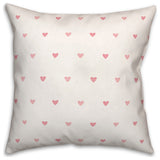 Simple Heart Pattern 18"x18" Spun Poly Pillow