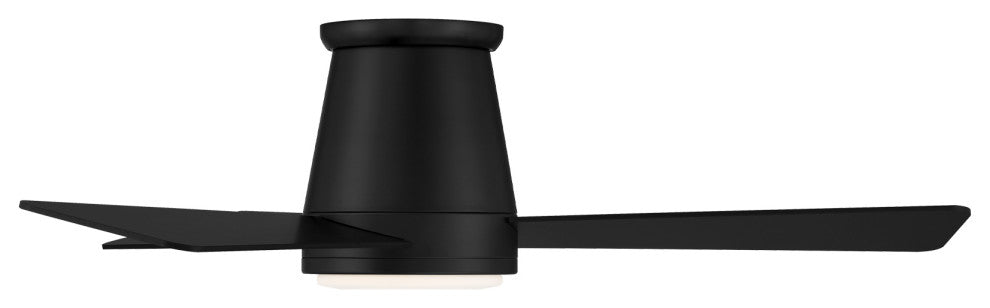 Hug Indoor/Outdoor 3-Blade Smart Ceiling Fan 44" Matte Black, LED, Remote
