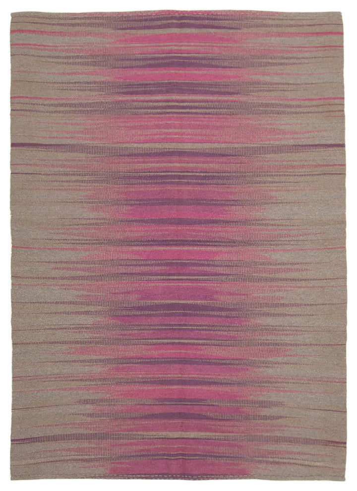 Rug N Carpet - Handmade Turkish 5' 10'' x 8' 4'' Flatweave Wool Kilim Rug