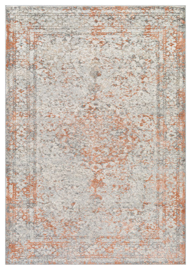 Surya Zermatt ZRT-2301 5'2"x7' Rug, Burnt Orange/Camel/Cream/Taupe/Gray