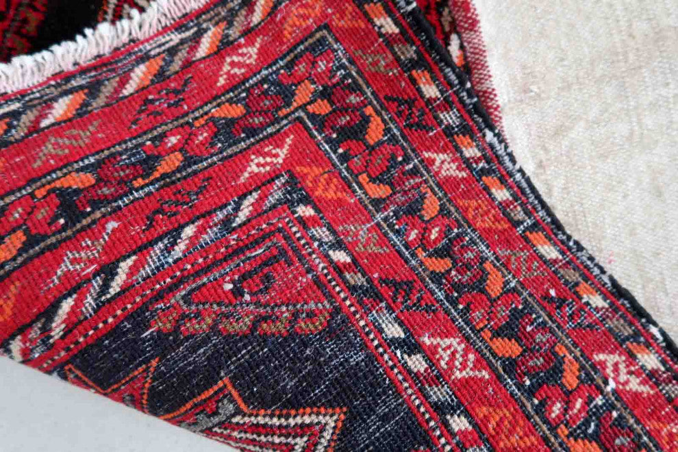 Handmade Vintage Persian Malayer Salt Bag 1.6'x2.6', 50cmx80cm 1960s