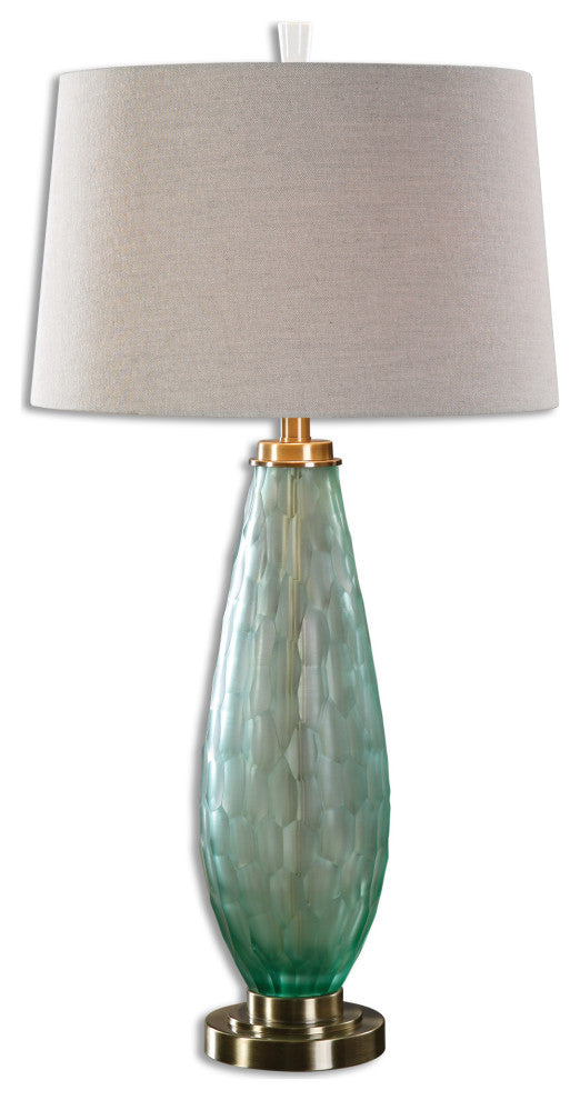 Uttermost 27003 Lenado Sea Green Glass Table Lamp