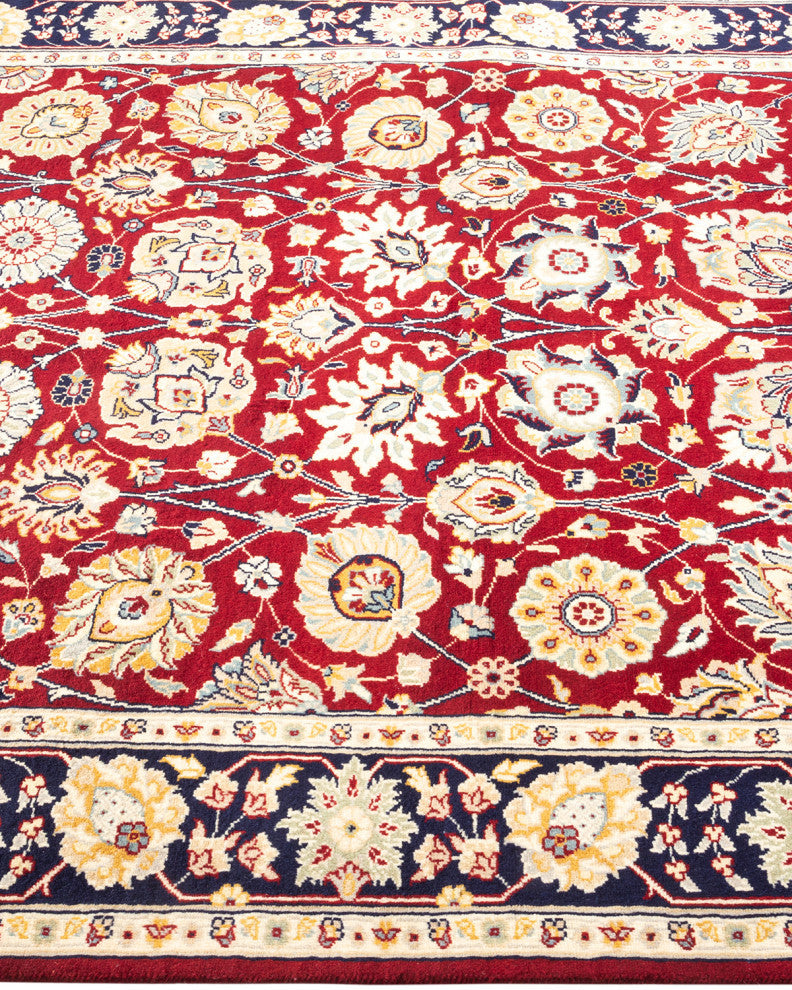Banda, One-of-a-Kind Hand-Knotted Area Rug Red, 4'2"x6'2"