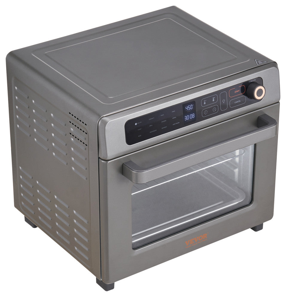 VEVOR Air Fryer Toaster Oven 1700W Stainless Steel Convection Oven, 25 L 12-in-1