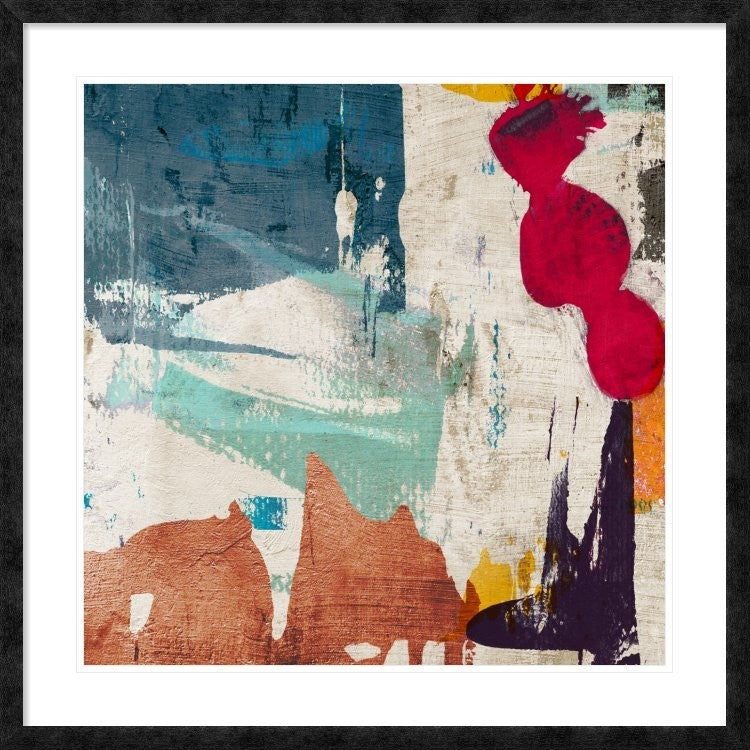 "Colors Royale I" Framed Digital Print by Anne Munson, 38"x38"