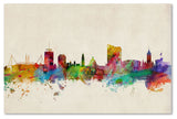 'Cardiff Wales Skyline' Canvas Art by Michael Tompsett
