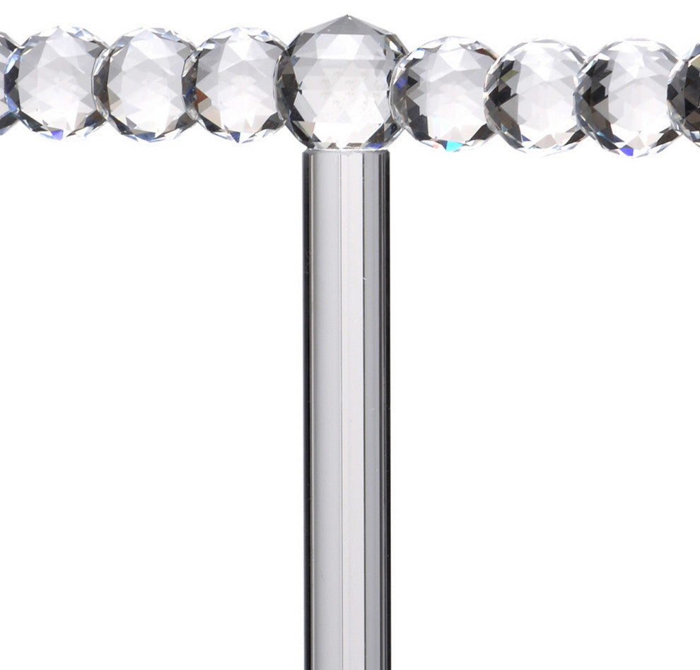 Benzara BM284956 11" Necklace and Jewelry Stand, SImple Design, Crystal Clear
