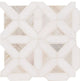 Angora Geometric Pattern 12X12 Polished Marble Mosaic, (4x4 or 6x6) Sample
