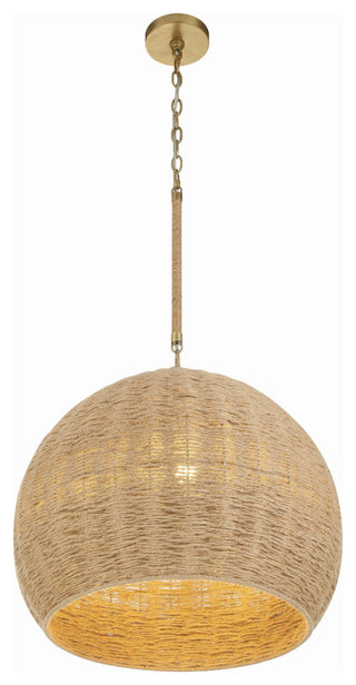 Crystorama Lighting Group JAC-10503 Jace 3 Light 20"W Pendant - Soft Gold