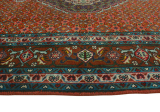 Fine Vintage Distressed Sabite Rust/Navy Rug, 6'4x9'5