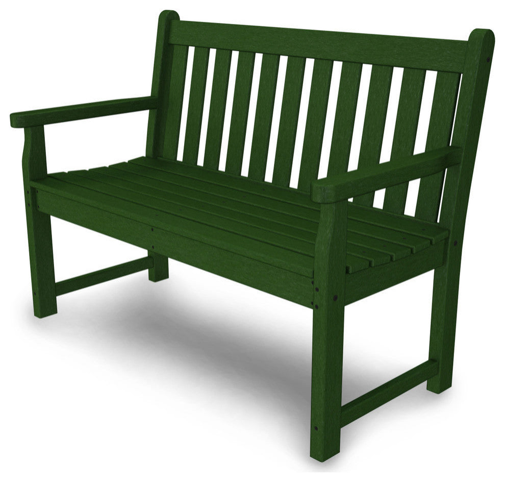 Polywood Traditional Garden 48" Bench, Green