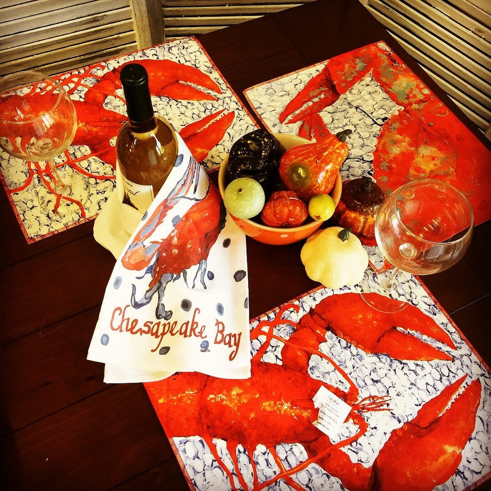 Lobster Canvas Placemats, Set of 4