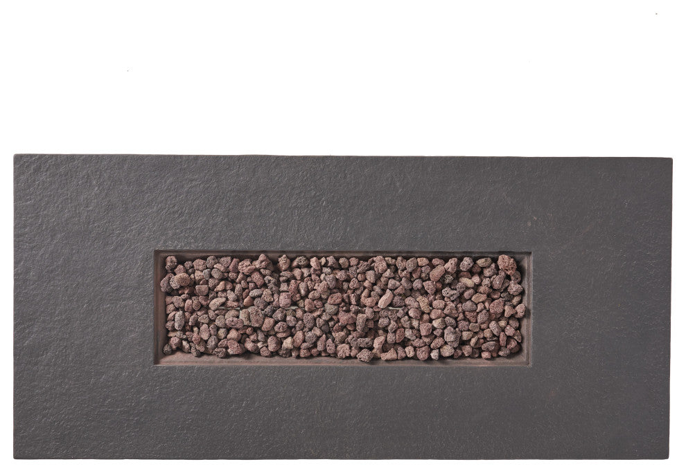 Troy Outdoor 50,000 BTU Lightweight Concrete Fire Pit, No Tank Holder