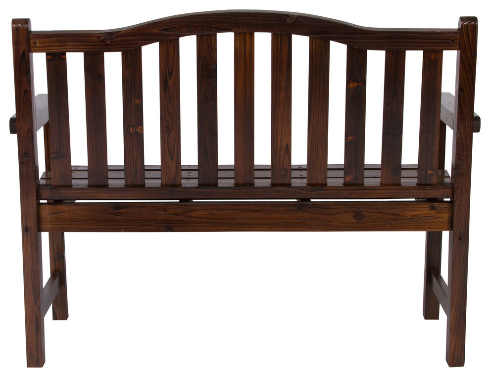 Belfort Garden Bench, Burnt Brown