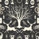 Harry Potter Horcrux Black Damask Peel and Stick Wallpaper