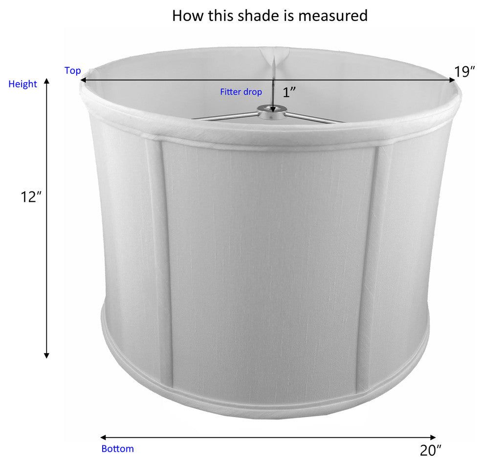 Salabanzi Cylinder Lampshade, 20"x19"x12"
