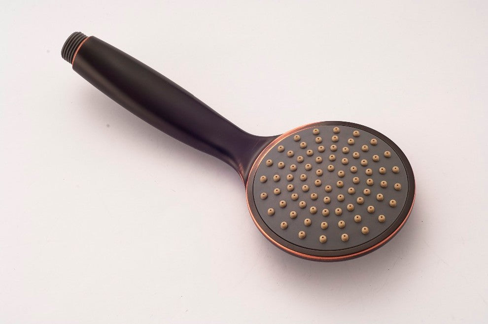 Oil Rubbed Bronze Shower Head+Handheld Bathroom Faucet Fitting