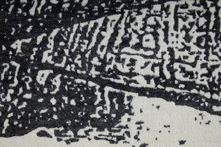 Eshwar R8927 Modern/Industrial/Global Rug, Black/White, 9'x12'