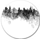 Sao Paulo Skyline, Cityscape Large Disc Metal Wall Art, 36"