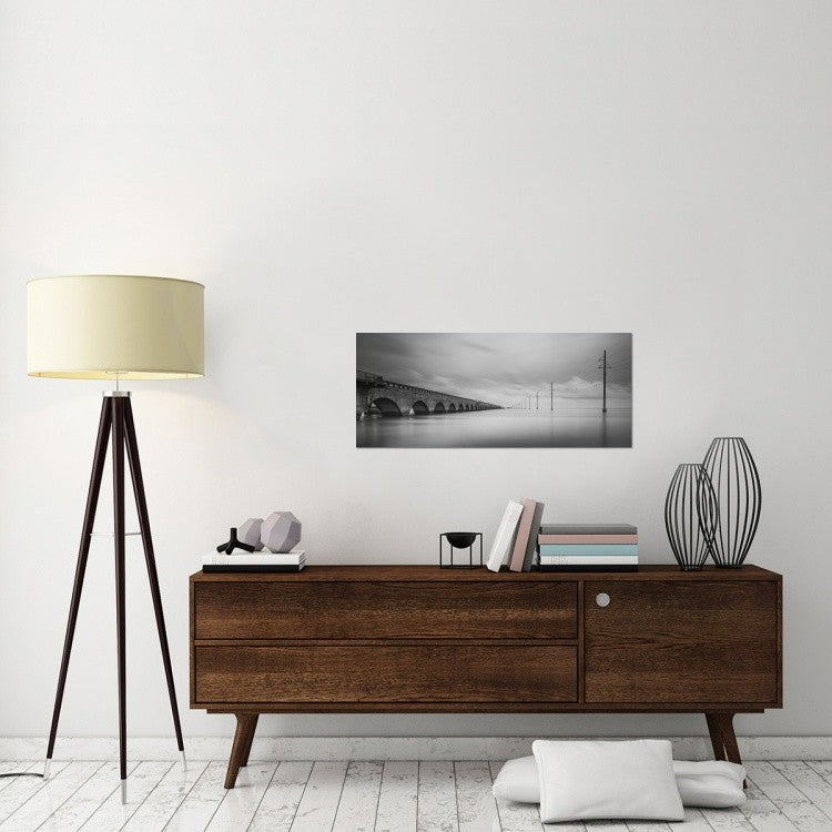 "Birds Talking" Stretched Canvas Giclee by Art Lionse, 40x17"