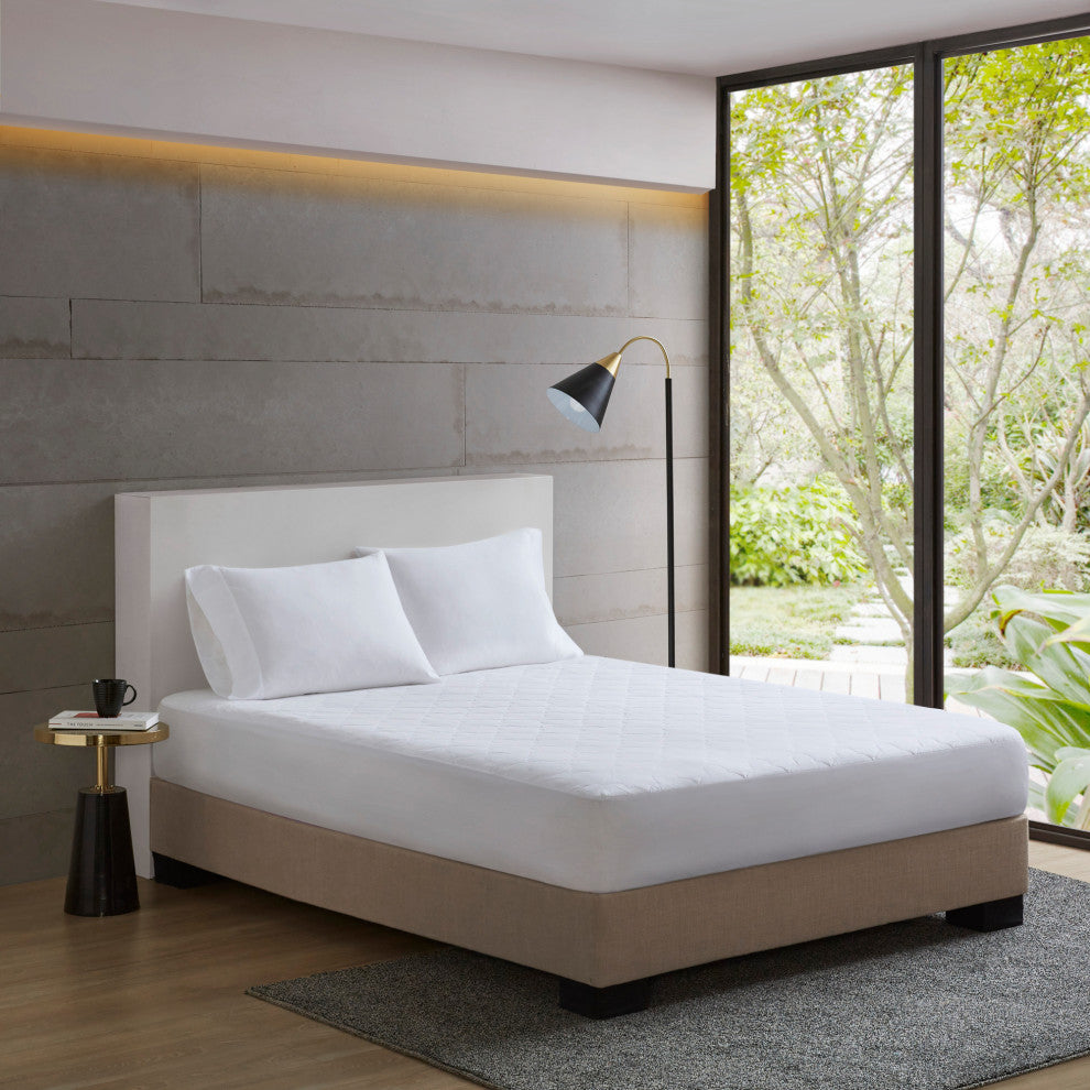 Sleep Philosophy Percale Double Insertion Filled Mattress Pad