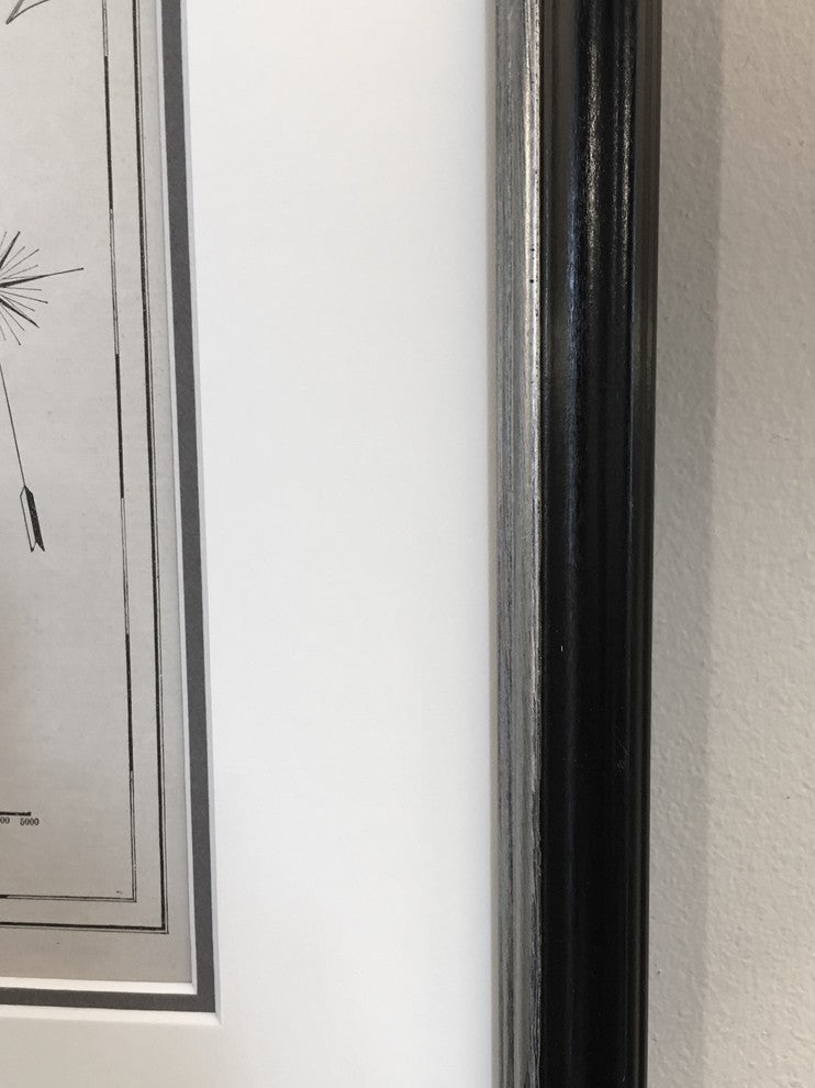 Original Vintage 1920s Philadelphia Map, Framed
