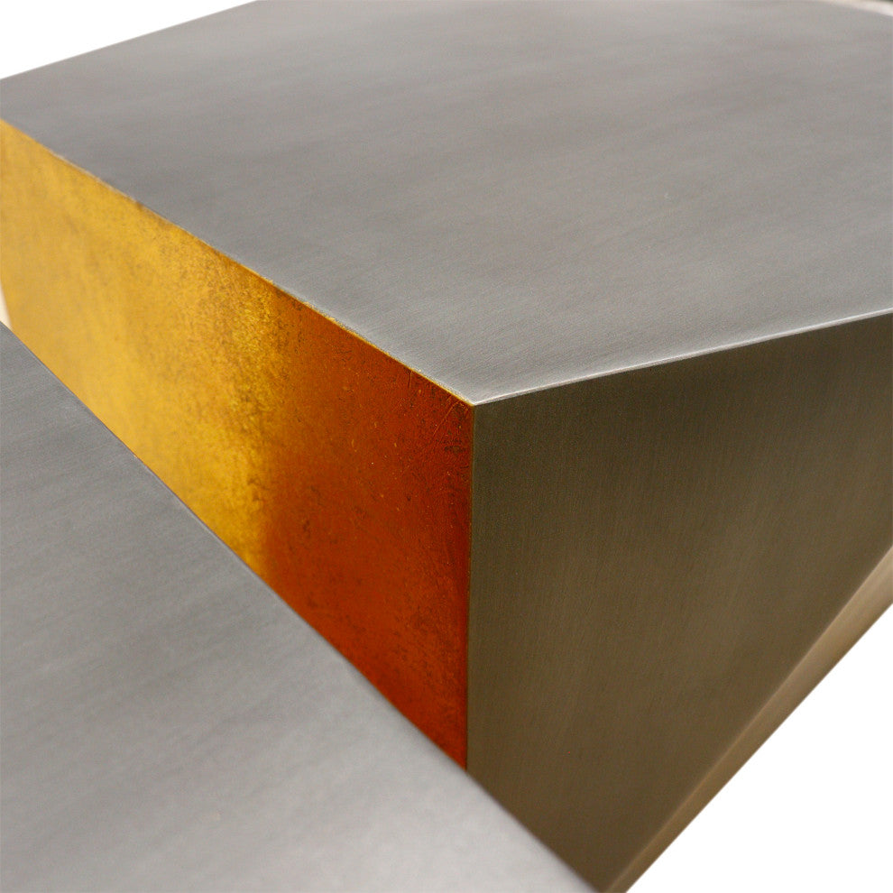 Pasargad Home Urban Chiz Style Coffee Table Set, Grey