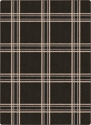 Joy Carpets Impressions Broadfield Area Rug, Espresso, 5'4"x7'8"