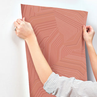 Desert Red Dotted Maze Wallpaper