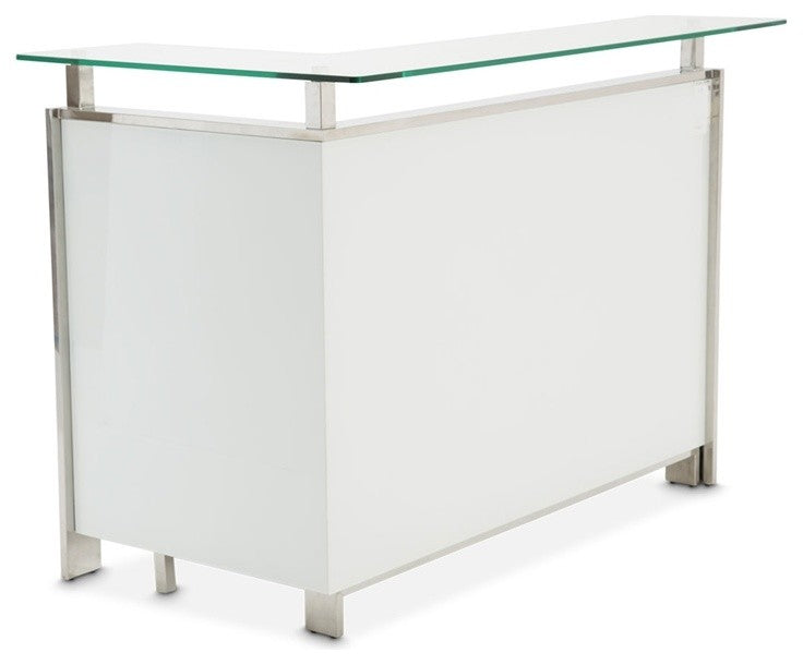 State St. Bar Table, Glossy White