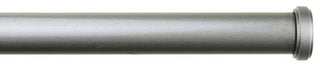 1" Bouchon Adjustable Curtain Rod, 48"-84", Pewter