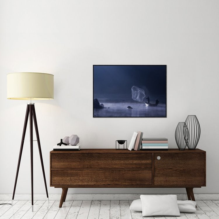 "Capture The Light" Framed Canvas Giclee by Nunu Rizani, 41x29"