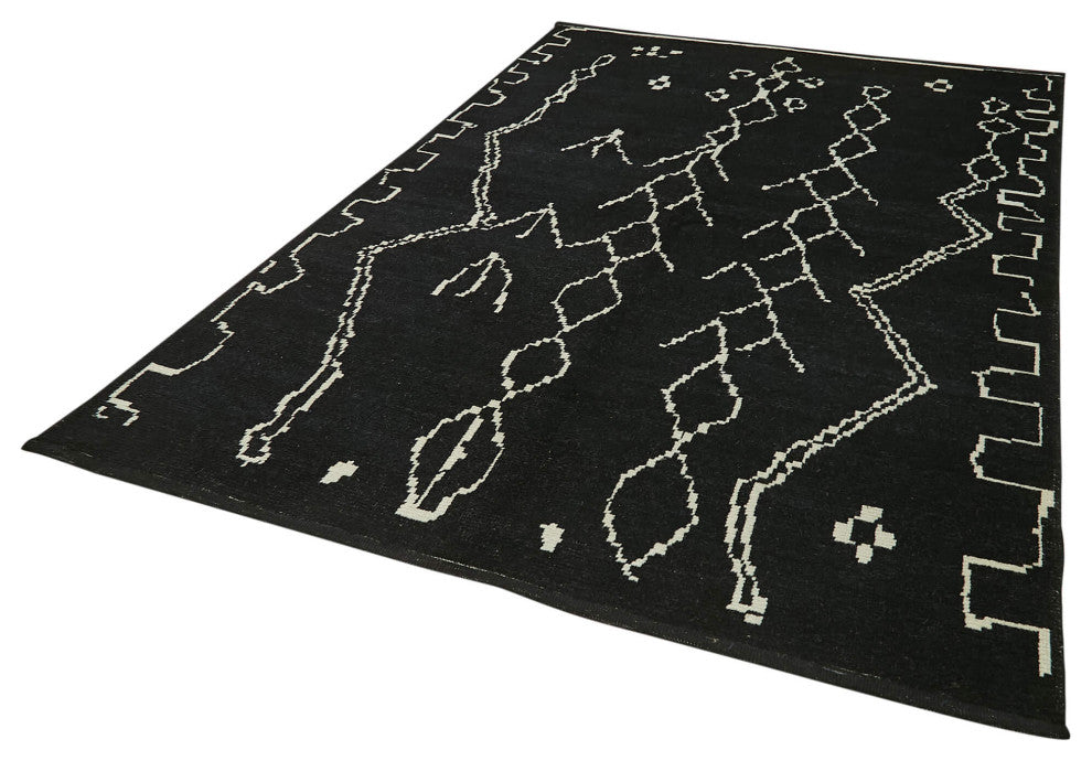 Rug N Carpet - Handmade Decorative 6' 4'' x 9' 4'' Moroccan Area Rug