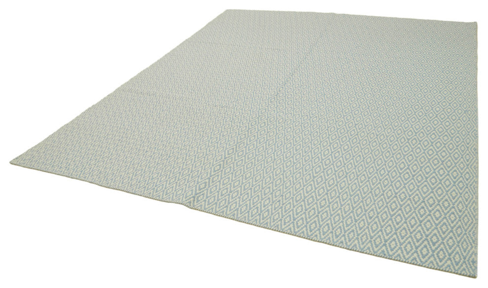 Rug N Carpet - Hand-knotted Modern Design 8' 1'' x 10' 0'' Wool Unique Kilim Rug