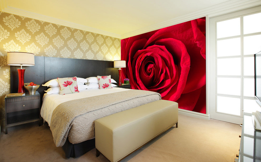 Pink Roses Wall Mural