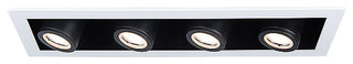 Silo LED Multiple Four-Light non-IC Airtight Housing, Light 3500K, White Black