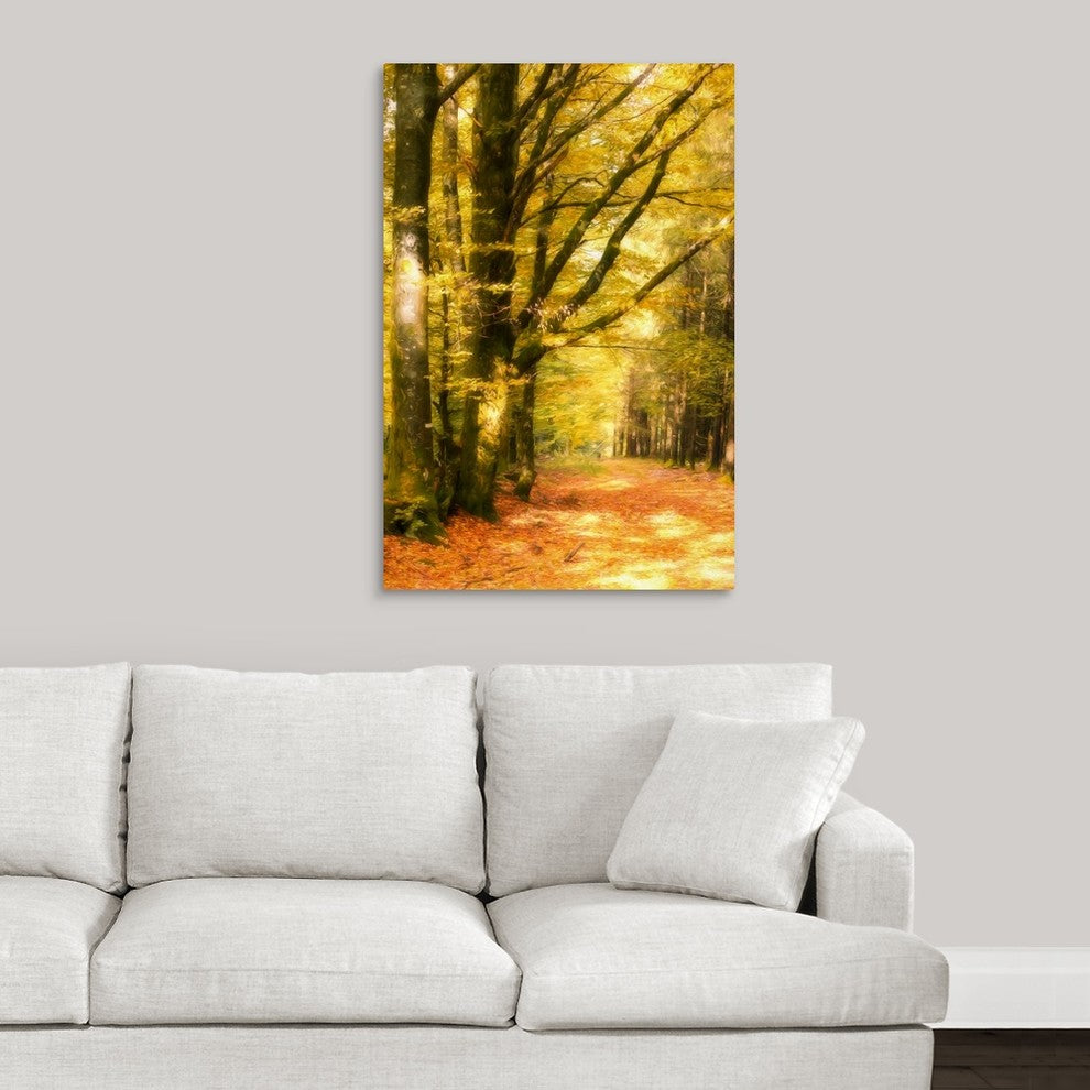"Yellow Wood" Wrapped Canvas Art Print, 24"x36"x1.5"