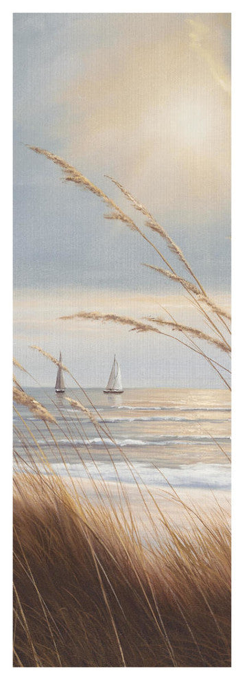 "Sailboat Breezeway Panel II" Digital Paper Print by Diane Romanello, 14"x38"