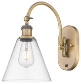 Innovations 518-1W-BB-GBC-82 1-Light Sconce, Brushed Brass