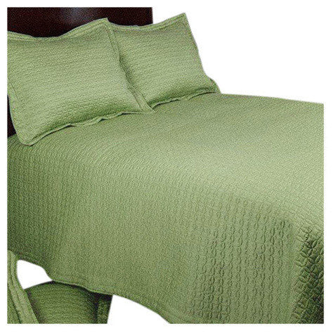 Ancient Coin Polyester Sateen Quilt and Sham Set